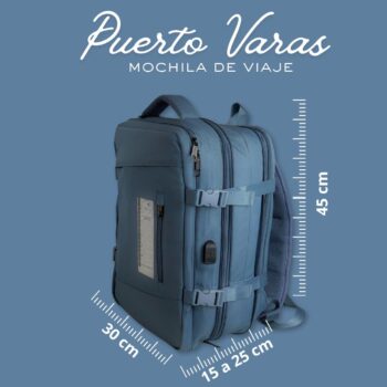 Mochila de viaje Expandible Puerto Varas- Cabina 40LT