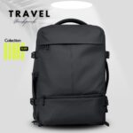 Mochila de viaje expandible SUARZ BLACK- Cabina 40Lt