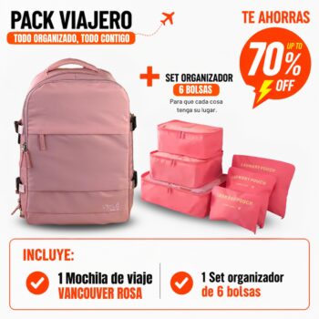 Combo Viajero VANCOUVER Rosa