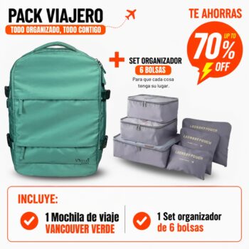 Combo Viajero VANCOUVER Verde