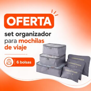 SET ORGANIZADOR PARA MOCHILAS DE VIAJES (combo)